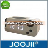 White Led display Alarm clock radio with bt function