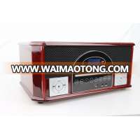 Shenzhen factory hot sale CD player wooden retro FM DAB radio with bluetooth