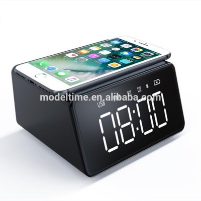 Support clock alarm clock USB FM function wireless charging alarm clock MT-A30